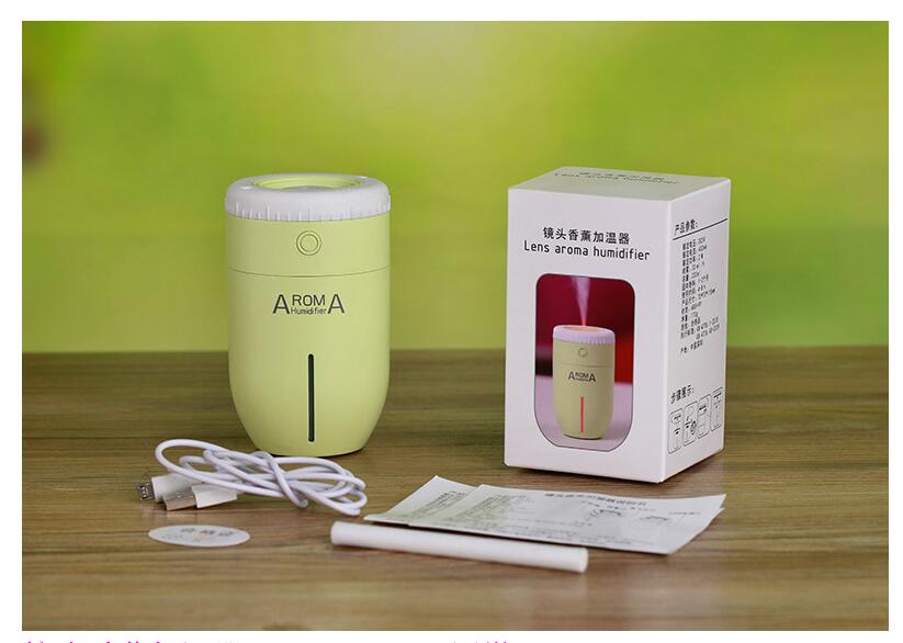Lens aroma humidifier office desktop USB humidifier vehicle lens appearance health care fragrance for free shipping