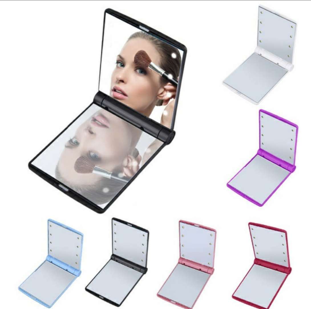 Makeup Mirrors Mini Portable Folding Compact Hand Cosmetic Make Up Pocket Mirror with 8 LED Light for Women Girls
Makeup Mirrors Mini Portable Folding Compact Hand Cosmetic Make Up Pocket Mirror with 8 LED Light for Women Girls