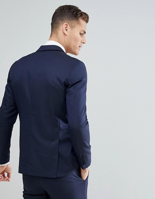 Navy Classy Double Breasted Mens Suits Slim Fit Plus Size Groomsmen Wedding Tuxedos For Men Blazers Notched Lapel Prom Suit Jacket Pants