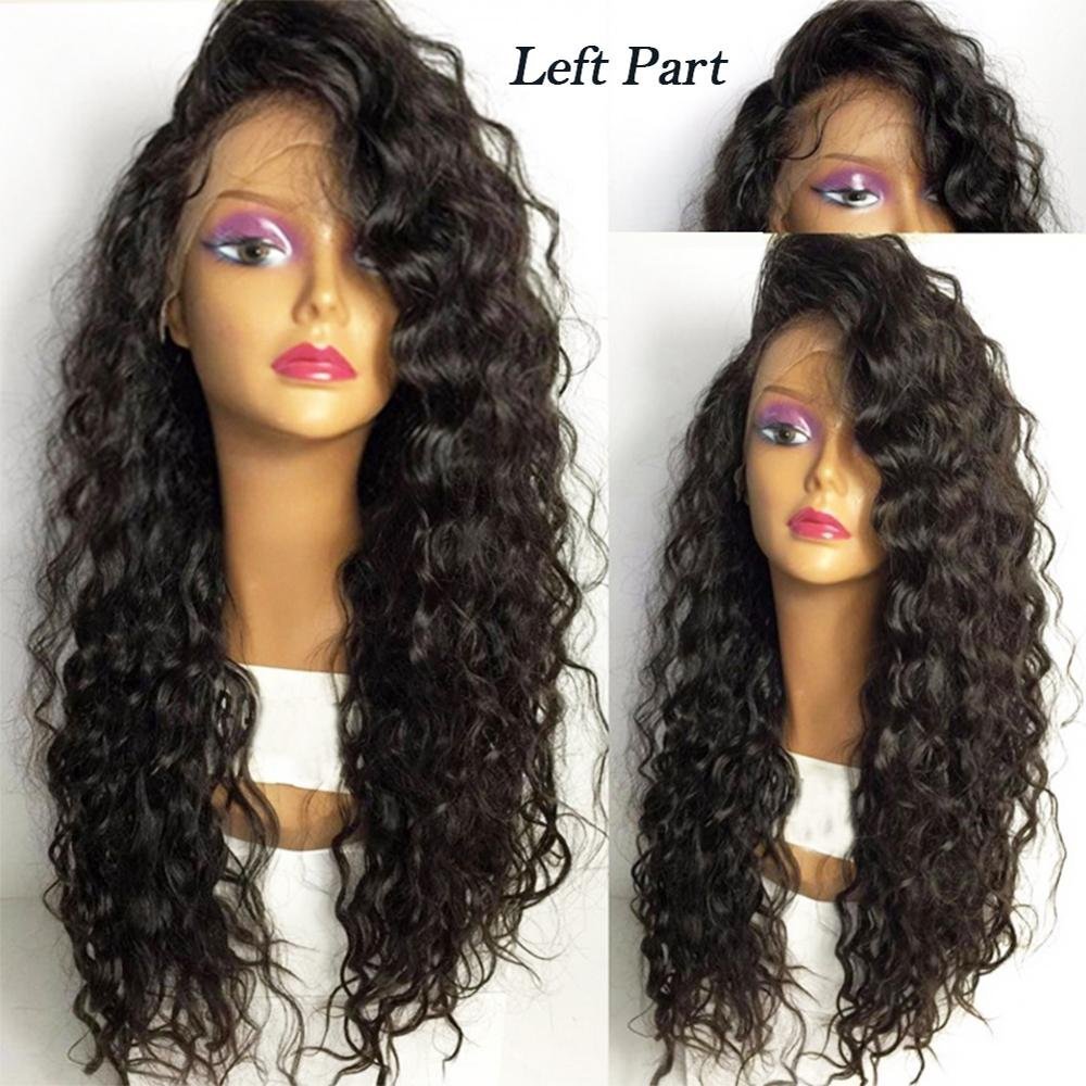 Glueless Deep Wave HD full Lace Wig Pre Plucked Brazilian full Lace Front Wigs Human Hair natural 150% Density water wave