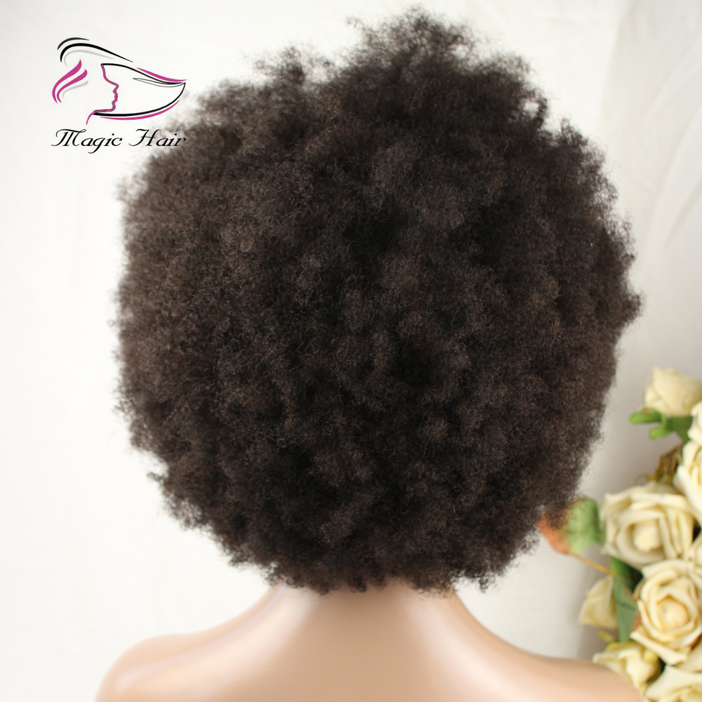 Free Shipping Short Bob Human Hair Wigs For Black Women Afro Kinky Curly Brazilian Remy Hair Color 2# Lace Front Human Hair Wigs
