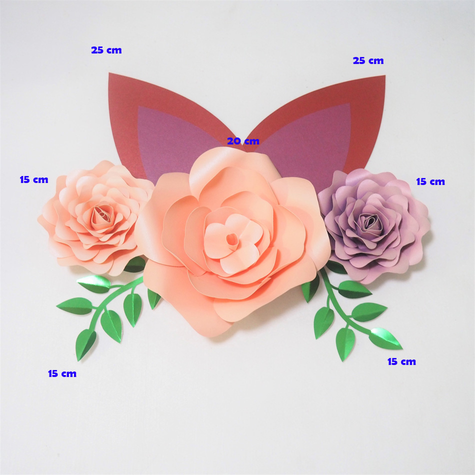 DIY Giant Paper Flowers Artificial Rose Fleurs Artificielles Backdrop 3pcs+ 2 Leave + 2 Ears Wall For Wedding Nursery Decor With Video, As
DIY Giant Paper Flowers Artificial Rose Fleurs Artificielles Backdrop 3pcs+ 2 Leave + 2 Ears Wall For Wedding Nursery Decor With Video, As