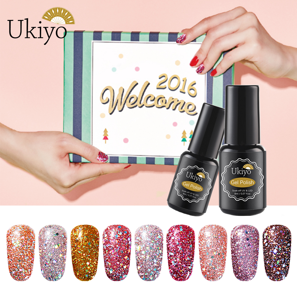 Ukiyo 8ML Diamond Gel Nail Polish Soak Off UV LED Gel Varnish Bling Glitter Lacquer Long Lasting Gelpolish For Nail Art, Nail file 
Ukiyo 8ML Diamond Gel Nail Polish Soak Off UV LED Gel Varnish Bling Glitter Lacquer Long Lasting Gelpolish For Nail Art, Nail file