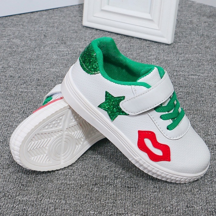 New Hot Sale Fashion Baby Lipstick Stars Casual Shoes Female Sneakers Kids Zapatillas Deportivas Mujer Lovers Sapatos Femininos