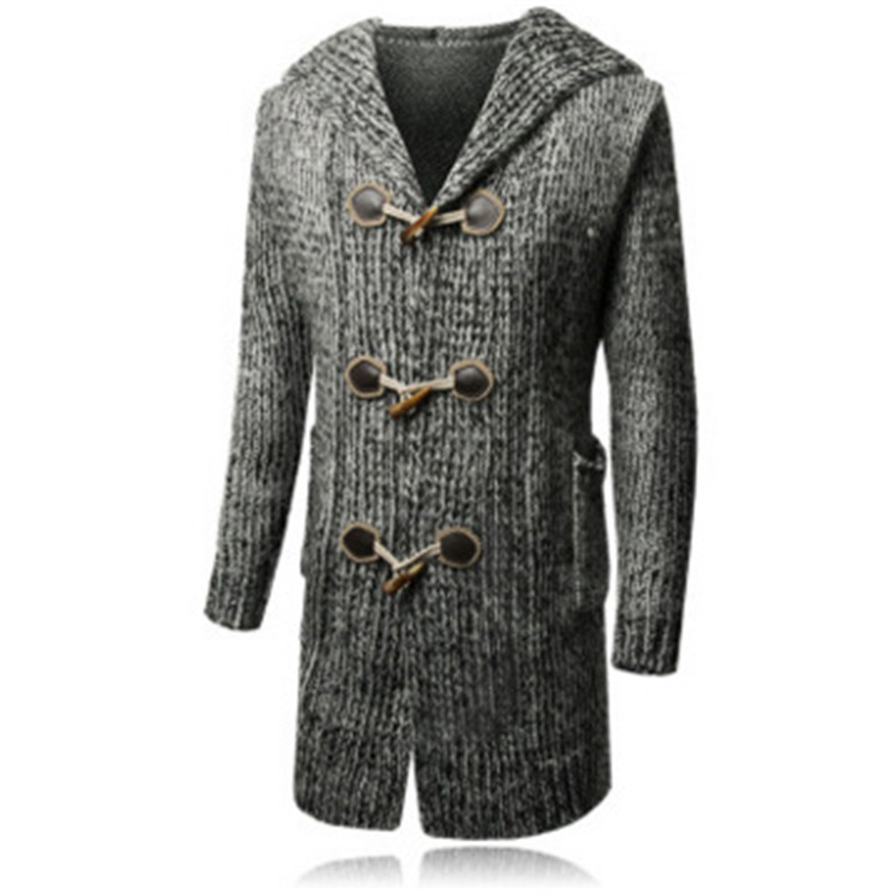 New Casual Jacket Sweater Coat Hip Hop 5XL Top Fashion Warmer Winter Clothing Jackets Autumn Cool Button Coats Streetwear