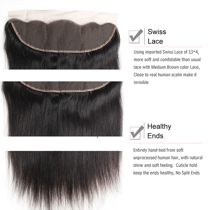 Brazilian Virgin Hair Straight 4 Bundles with Frontal Body Water Deep Wave Human Virgin Hair with Closure Kinky Curly Human Hair Extensions