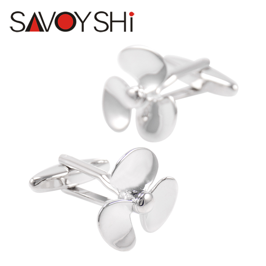 SAVOYSHI Silver Propeller Blade Cufflinks for Mens Shirt Cuff Bottons Brand High Quality Wedding Cufflinks Grooms Gift Jewelry
SAVOYSHI Silver Propeller Blade Cufflinks for Mens Shirt Cuff Bottons Brand High Quality Wedding Cufflinks Grooms Gift Jewelry