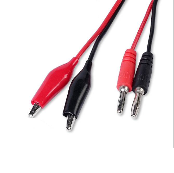1m Alligator Cilp to AV Banana Plug Test Cable Lead Connector Dual Tester Probe Crocodile Clip for Multimeter Measure Tool
1m Alligator Cilp to AV Banana Plug Test Cable Lead Connector Dual Tester Probe Crocodile Clip for Multimeter Measure Tool