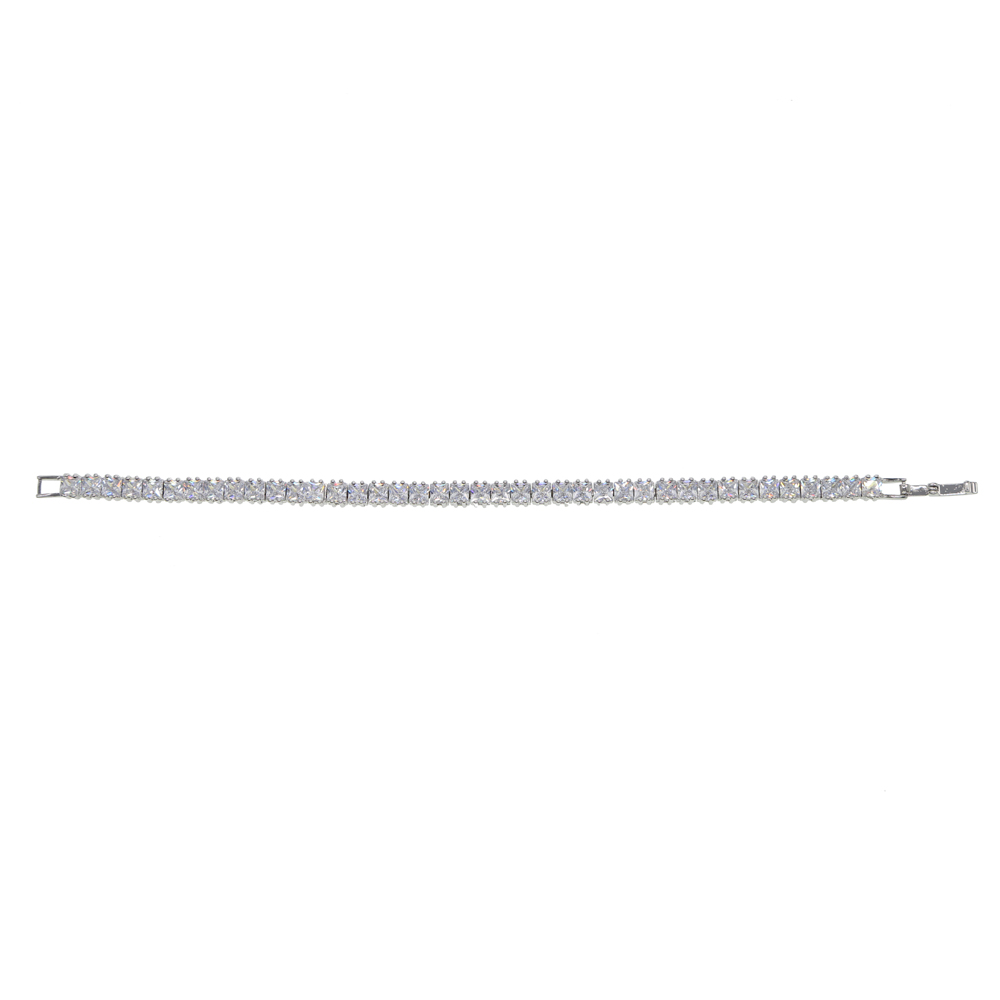 fashion sqaure cz paved tennis bracelet bangle for men hip hop jewelry iced out mens tennis chain bracelet for men