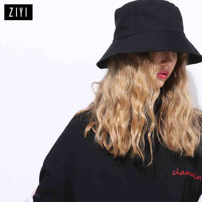 High Quality Colors Bucket Hats Girls Cap women's Fishing cap men summer fisherman hat Bucket Cap Sun Protection Beach hat D18110601