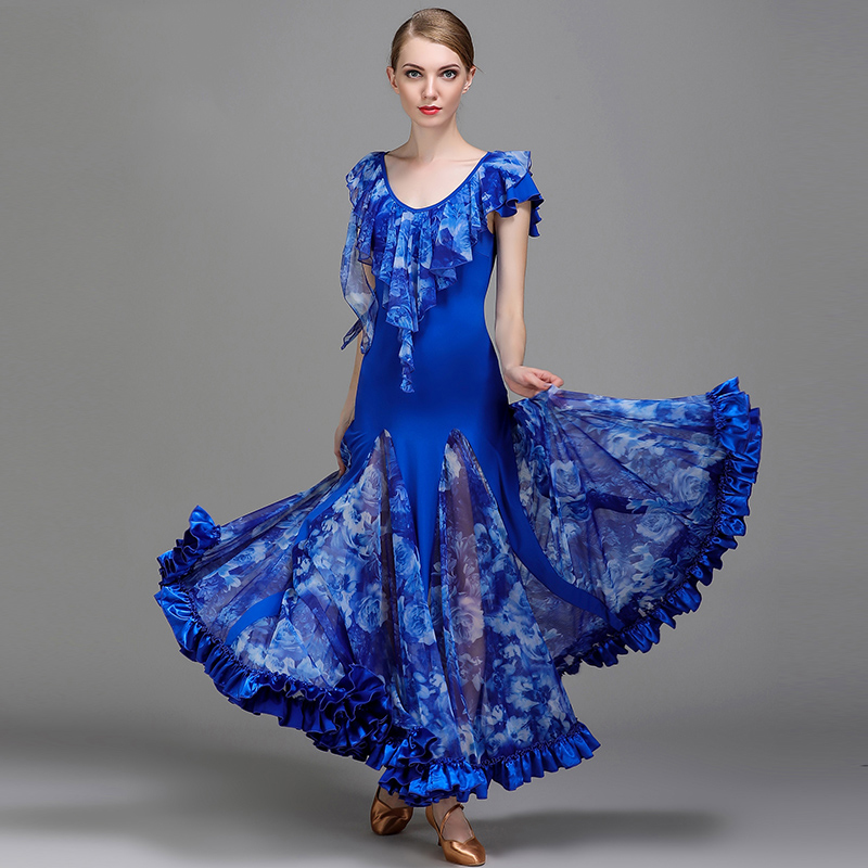 Ballroom Dance Competition Dresses Flamenco Standard Dance Dresses Waltz Tango CHEAPEST D0977 Blue with Big Hem Ruffles, Green
Ballroom Dance Competition Dresses Flamenco Standard Dance Dresses Waltz Tango CHEAPEST D0977 Blue with Big Hem Ruffles, Green