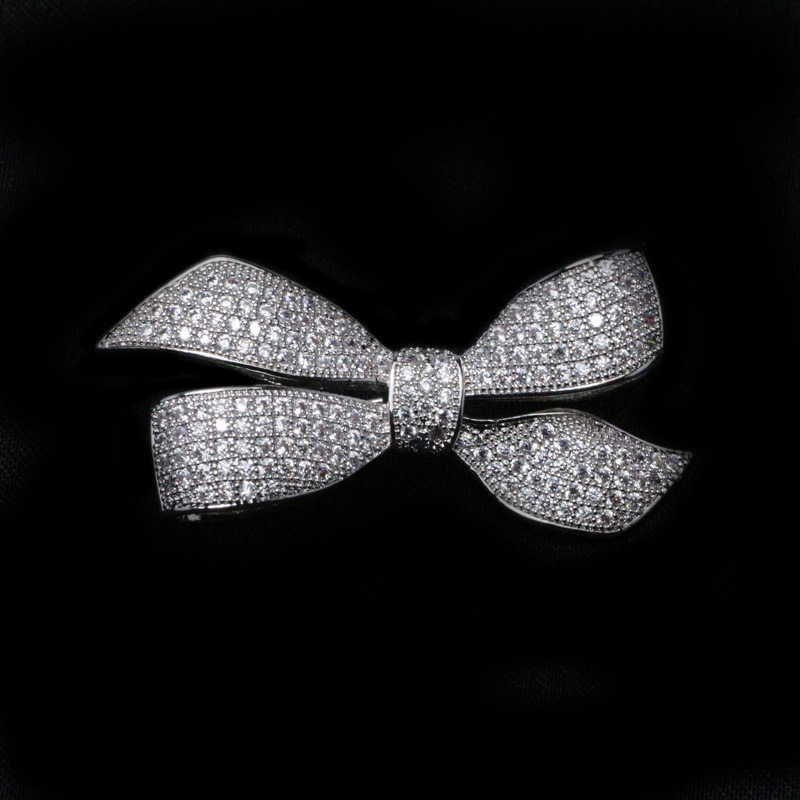 wedding favors bow brooches with Rhinestone brooch Label Pin for Wedding Men or Women Accessories