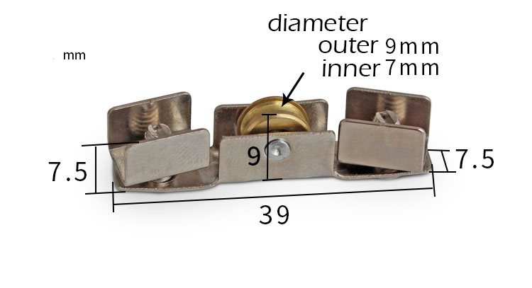 10 pieces sliding door plastic steel window screen roller pulley Aluminum alloy wheel hardware