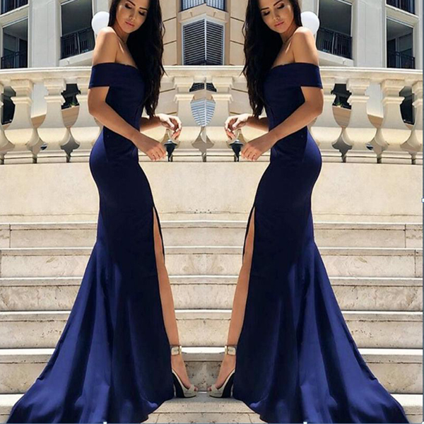 New Design Sexy Bateau Neckline Long Mermaid Prom Dresses Sexy Side Split Dark Blue Long Party Dresses Evening Wear Gowns Custom Made, Yellow
New Design Sexy Bateau Neckline Long Mermaid Prom Dresses Sexy Side Split Dark Blue Long Party Dresses Evening Wear Gowns Custom Made, Yellow