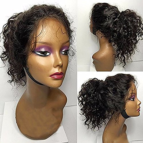 360 Lace Frontal wig Pre plucked 360 full lace human hair wigs 150% density deep curly virgin remy front Diva2