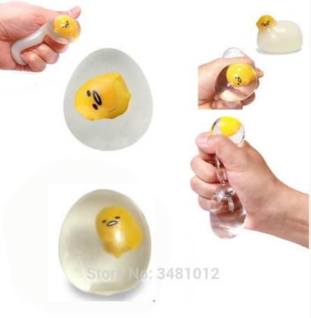 

Squishes Egg Antistress Squeeze Squishy Kawaii Gudetama Food fun Soft Lazy Egg Yolk Slow Rising stress relief funny ball toys