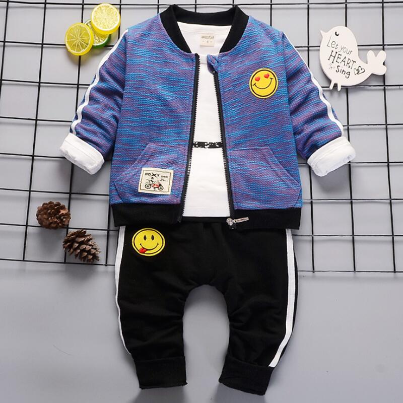 Children Boy Clothes 3PCS Tracksuit Set kids Boys Sport jacket Coat +Tops++Pants Cartoon smiling face Baby Suit Baby Clothing, White
Children Boy Clothes 3PCS Tracksuit Set kids Boys Sport jacket Coat +Tops++Pants Cartoon smiling face Baby Suit Baby Clothing, White