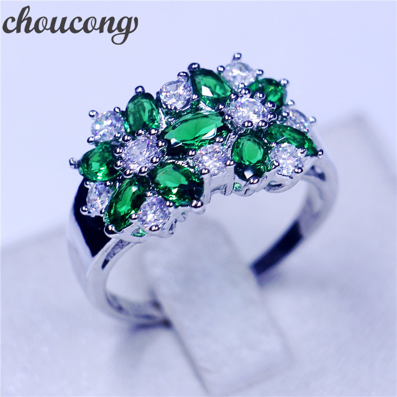 choucong Flower Jewelry Women 925 sterling Silver ring Green stone 5A Zircon Cz Engagement Wedding Band Rings For Women
choucong Flower Jewelry Women 925 sterling Silver ring Green stone 5A Zircon Cz Engagement Wedding Band Rings For Women