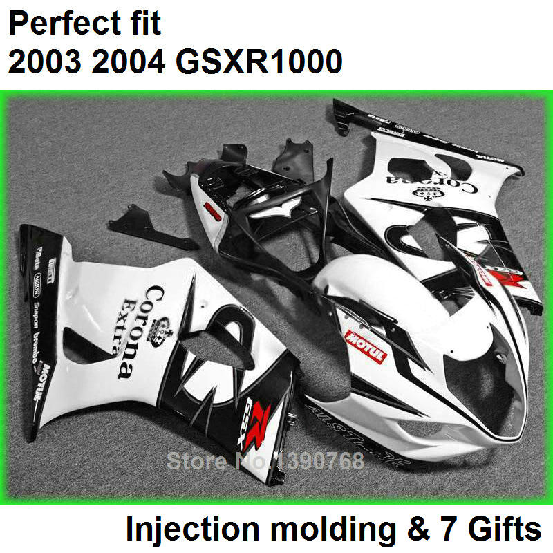 Black white fairings set for SUZUKI GSXR 1000 K3 2003 2004 fairing kit GSXR1000 03 04 bodywork GSXR1000 PO69, Multi-color
Black white fairings set for SUZUKI GSXR 1000 K3 2003 2004 fairing kit GSXR1000 03 04 bodywork GSXR1000 PO69, Multi-color