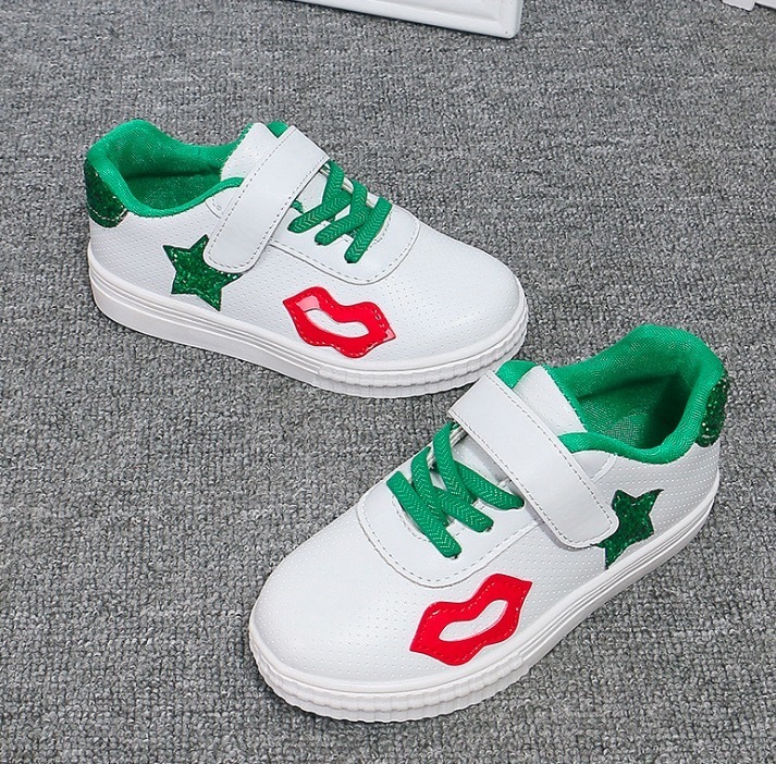 New Hot Sale Fashion Baby Lipstick Stars Casual Shoes Female Sneakers Kids Zapatillas Deportivas Mujer Lovers Sapatos Femininos