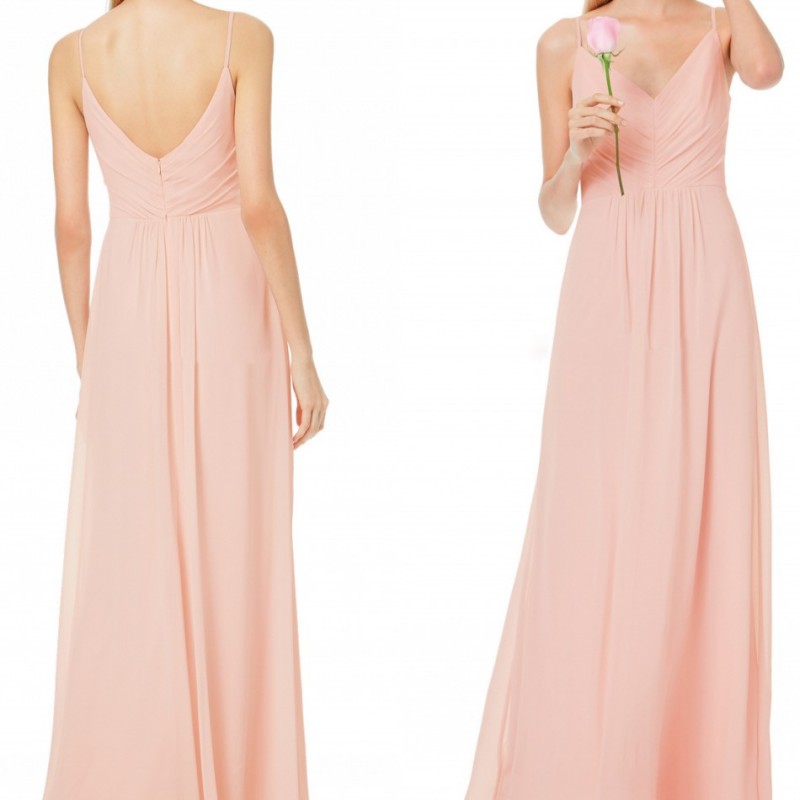 2018 Summer Spaghetti Bridesmaid Dresses Ruffles Design Long Chiffon Wedding Formal Gowns Simple Elegant Bridesmaid Dress
2018 Summer Spaghetti Bridesmaid Dresses Ruffles Design Long Chiffon Wedding Formal Gowns Simple Elegant Bridesmaid Dress