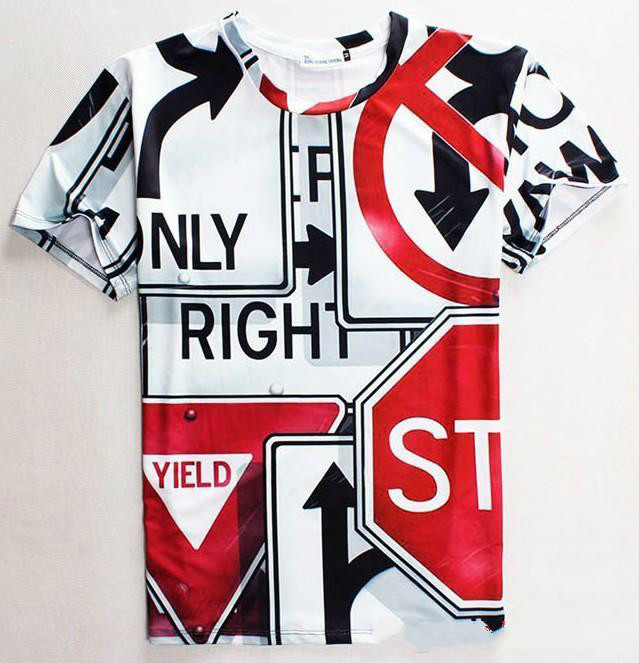 Tshirt New Fashion Men/women 3d T Shirt Funny Print Traffic Signs Casual T-shirt Good Quality Tshirt Tops, White;black
Tshirt New Fashion Men/women 3d T Shirt Funny Print Traffic Signs Casual T-shirt Good Quality Tshirt Tops, White;black