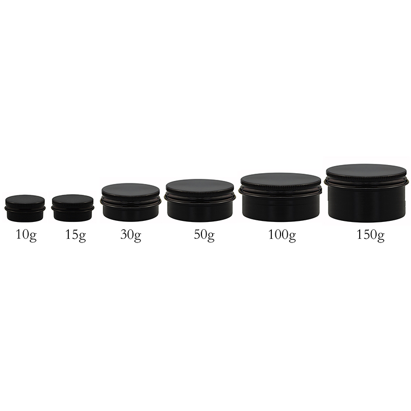 100pc 10g 15g 30g 50g 100g 150g Black Empty aluminum jar 50gram metal cream jar 150g aluminum tin cosmetic container Matte Black
100pc 10g 15g 30g 50g 100g 150g Black Empty aluminum jar 50gram metal cream jar 150g aluminum tin cosmetic container Matte Black