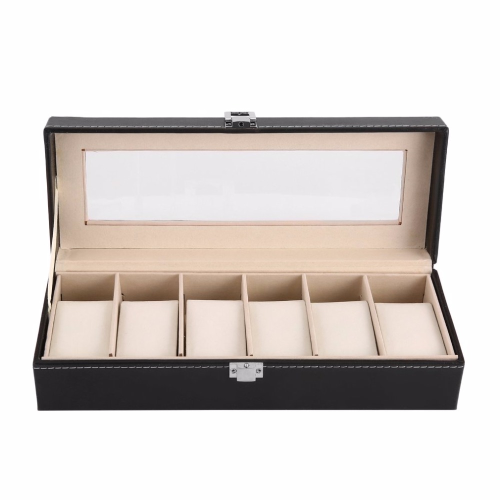 6 Grid PU Leather Watch Storage Box Rectangle Wristwatch Holder Jewelry Display Case For Gifts
6 Grid PU Leather Watch Storage Box Rectangle Wristwatch Holder Jewelry Display Case For Gifts