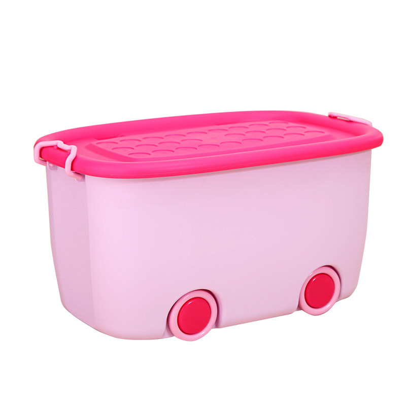 Extra Large Pulley Children's Toys Finishing Cartoon Plastic Convenient Turnover Storage Snacks Books Tool Storage Box