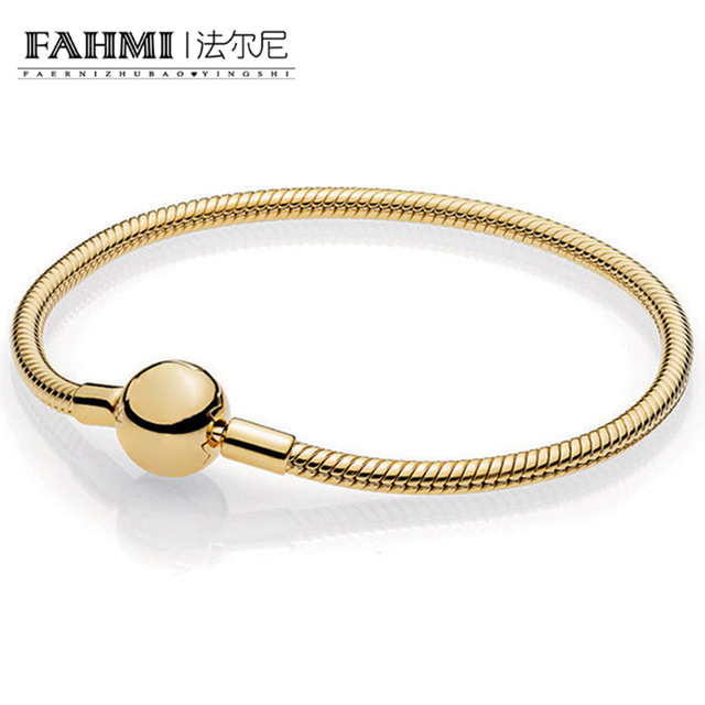 FAHMI New Real 925 Sterling Silver 18K Gold Charm Bracelets For Women Fashion Heart Bracelet Wedding 567107 Jewelry Girls Gift
FAHMI New Real 925 Sterling Silver 18K Gold Charm Bracelets For Women Fashion Heart Bracelet Wedding 567107 Jewelry Girls Gift