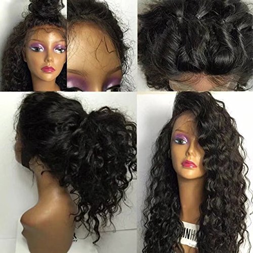 360 Lace Frontal wig Pre plucked 360 full lace human hair wigs 150% density deep curly virgin remy front Diva2