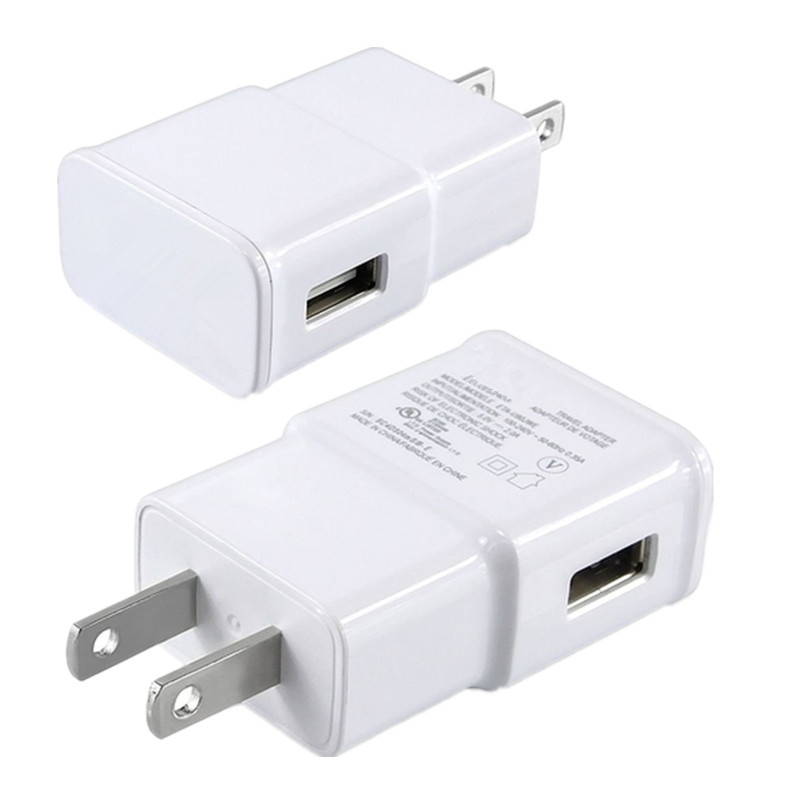 USB Wall Charger 5V 2A AC Travel Home Charger Adapter US EU Plug for universal smartphone android phone White Black Color