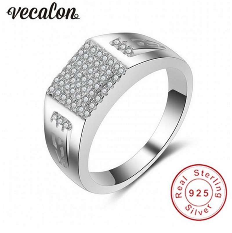 Vecalon Fashion Jewelry wedding Band ring for Men Diamonique cz 925 Sterling Silver male Engagement Finger ring father gift
Vecalon Fashion Jewelry wedding Band ring for Men Diamonique cz 925 Sterling Silver male Engagement Finger ring father gift
