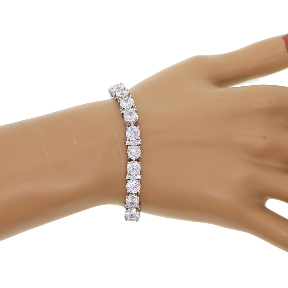 2018 Lab diamond bracelet wedding enegagement jewelry for men boy iced out bling hiphop diamond bracelets