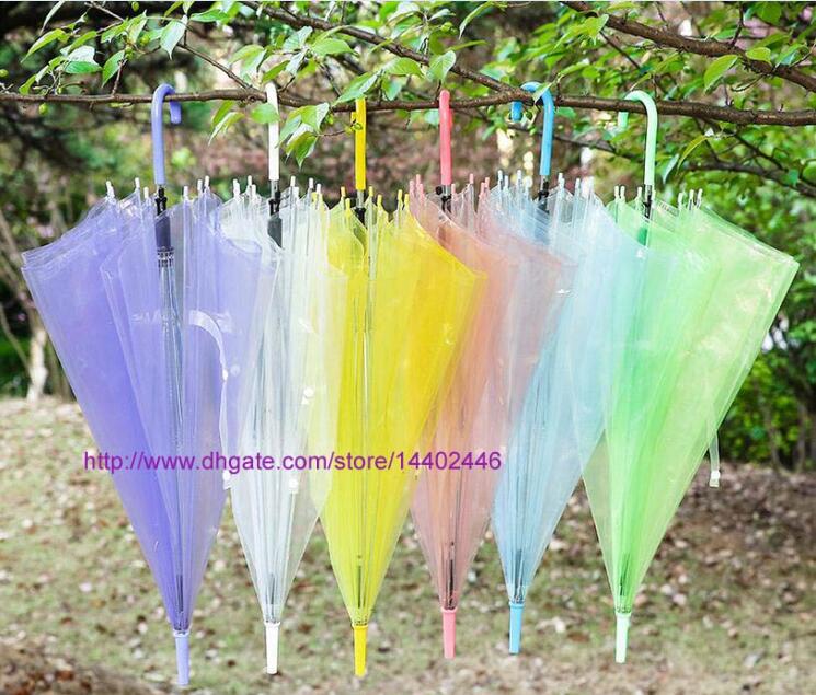 20pcs Fedex DHL Free ship Transparent Umbrellas Clear PVC Umbrellas Long Handle Umbrella Rainproof 6 Colors, Choose your colors
20pcs Fedex DHL Free ship Transparent Umbrellas Clear PVC Umbrellas Long Handle Umbrella Rainproof 6 Colors, Choose your colors