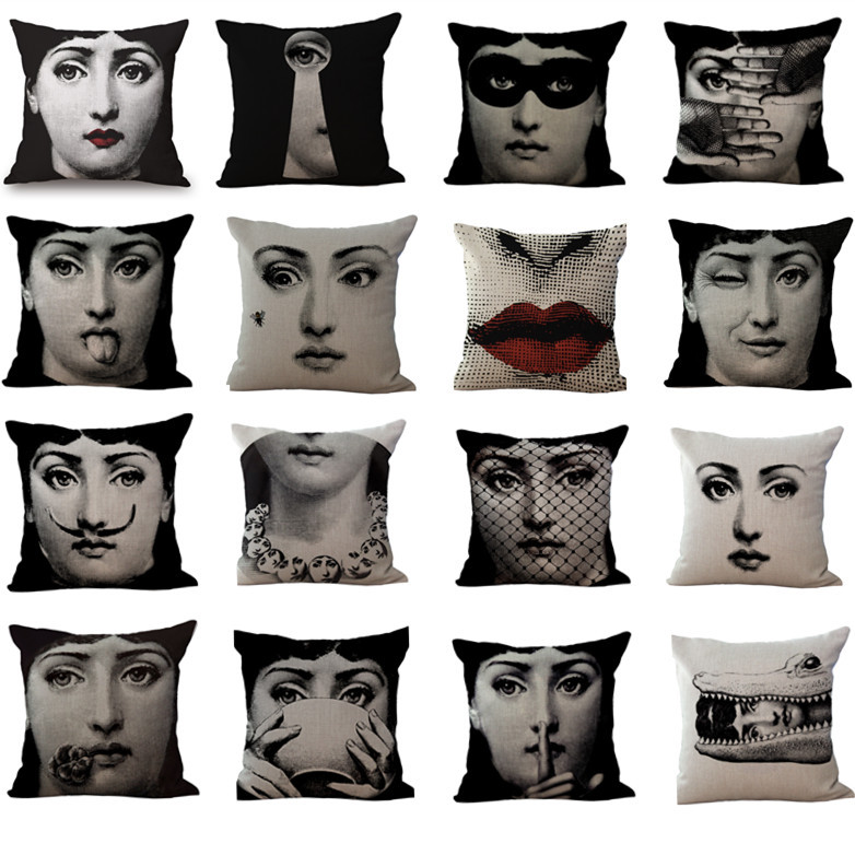 Vintage Piero Fornas Face Pillow Case Throw Pillow Cover Waist Cushion cover 45 cm 18 Inch JF010, As picture
Vintage Piero Fornas Face Pillow Case Throw Pillow Cover Waist Cushion cover 45 cm 18 Inch JF010, As picture
