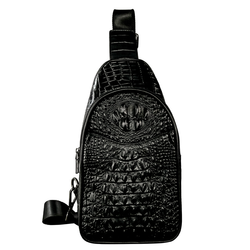 Crocodile Pattern men Chest Bag Genuine Leather Half Moon Crossbody Bag Men Messenger Bags Mens Chest packs Male Shoulder
Crocodile Pattern men Chest Bag Genuine Leather Half Moon Crossbody Bag Men Messenger Bags Mens Chest packs Male Shoulder