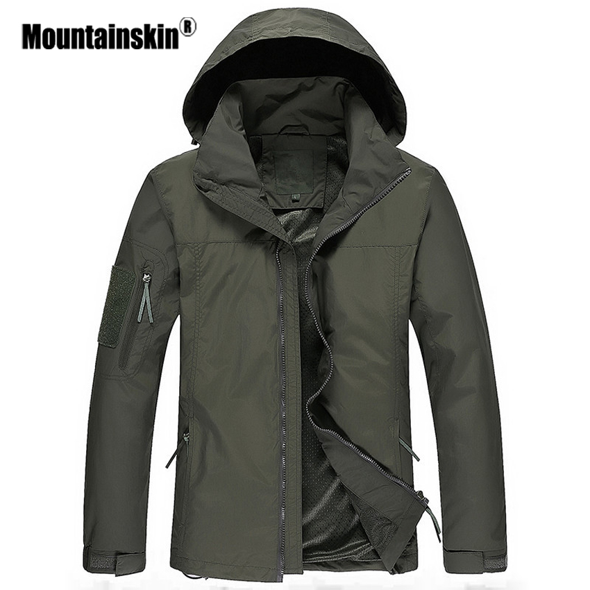 Mountainskin Men's Jackets Casual Hooded Coat Fashion Waterproof Windproof Jacket Zipper Breathable Men Brand Outerwears SA502, Army green
Mountainskin Men's Jackets Casual Hooded Coat Fashion Waterproof Windproof Jacket Zipper Breathable Men Brand Outerwears SA502, Army green