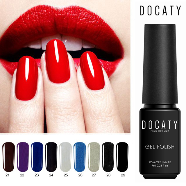 Docaty Enamel Semi Permanent Colorful Lacquer Pure Colors Gel Nail Polish Long Lasting Gel Varnish Soak Off UV LED Lamp, 34
Docaty Enamel Semi Permanent Colorful Lacquer Pure Colors Gel Nail Polish Long Lasting Gel Varnish Soak Off UV LED Lamp, 34