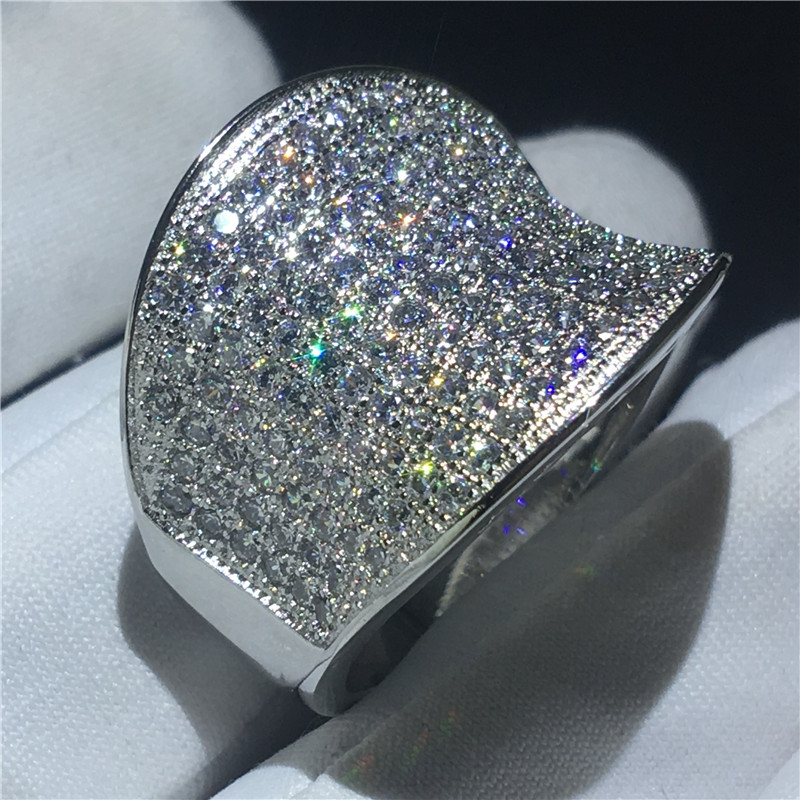 Vecalon Vintage Hiphop Ring 925 Sterling Silver Pave setting Diamond Cz Engagement bands rings for women men Finger Jewelry
Vecalon Vintage Hiphop Ring 925 Sterling Silver Pave setting Diamond Cz Engagement bands rings for women men Finger Jewelry