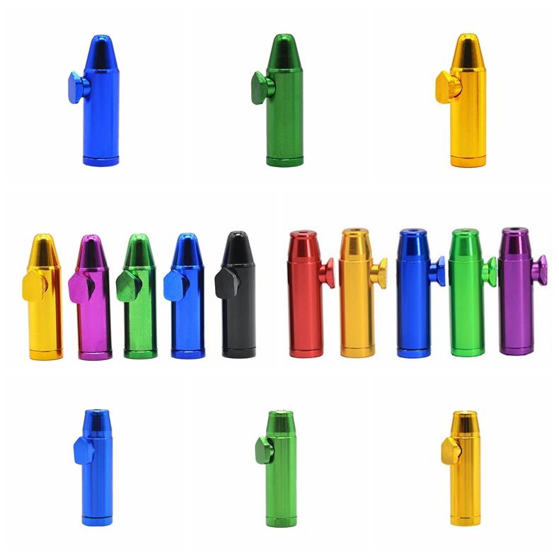 New Colorful Metal Snuff Bullet Shape Smoking Pipe Nose Aluminium Alloy Innovative Design Portable High Quality Multi Style
New Colorful Metal Snuff Bullet Shape Smoking Pipe Nose Aluminium Alloy Innovative Design Portable High Quality Multi Style