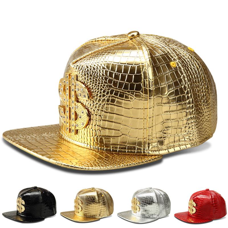 Vogue Dollar Logo Crocodile Hip Hop Rap PU Leather Hats Gold Rhinestone Street DJ Money Baseball Caps Men Women Casquette
Vogue Dollar Logo Crocodile Hip Hop Rap PU Leather Hats Gold Rhinestone Street DJ Money Baseball Caps Men Women Casquette