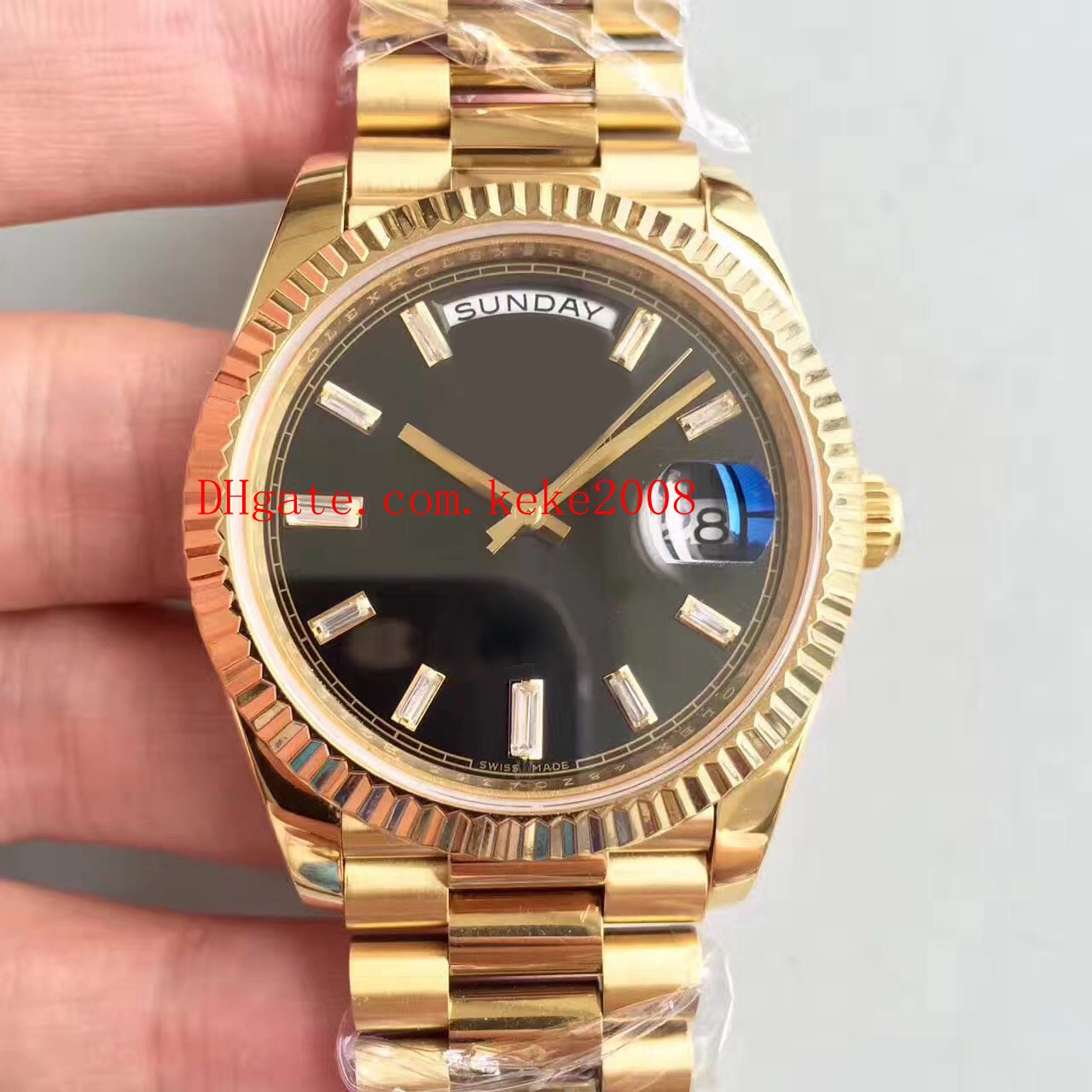 6 style Excellent High quality Wristwatches 41mm Diamond Dial 228239 228235 Asia 2813 Movement Mechanical Automatic Mens watch Watches, Slivery;brown
6 style Excellent High quality Wristwatches 41mm Diamond Dial 228239 228235 Asia 2813 Movement Mechanical Automatic Mens watch Watches, Slivery;brown