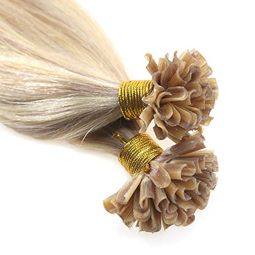 Evermagic High quality Remy Hair Extensions Human Hair U Tip Keratin 18/613#Color Nail Tip Extensions