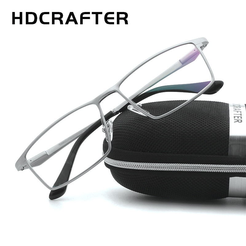 HDCRAFTER Men Women Optical Frames Eyeglasses Frames Commercial Glasses Fashion Eyeglasses Prescription Aluminum frame