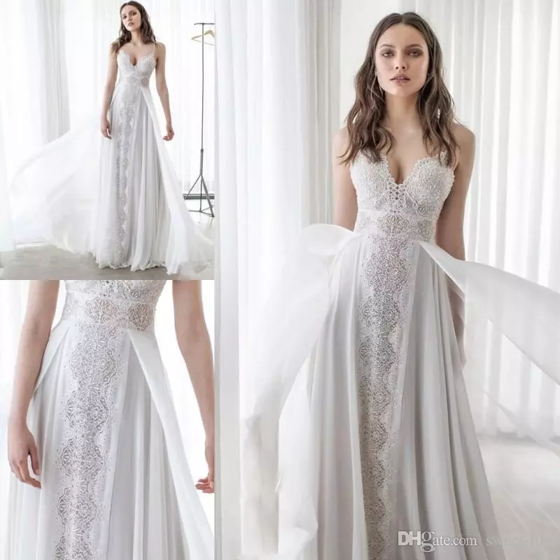 Asaf Dadush Mermaid Wedding Dresses Backless Illusion Bohemian robe de mariée Beach Wedding Dress Customized Plus Size Bridal Gowns, Ivory
Asaf Dadush Mermaid Wedding Dresses Backless Illusion Bohemian robe de mariée Beach Wedding Dress Customized Plus Size Bridal Gowns, Ivory