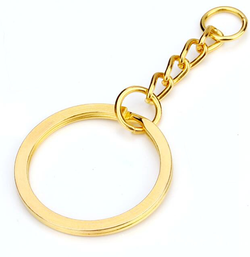 40pcs Split Key Ring Chain Keyring Silver Gold Guqing Color Metal Split Keychain Parts Jump Rings