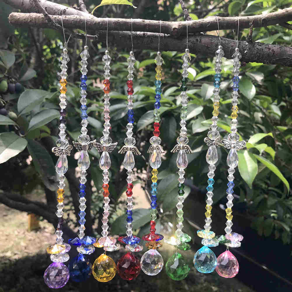 8PCS Glass Crystal Suncatcher Ball Prisms Pendant Hanging Angel Wings Feng Shui Decoration Wedding Ornaments W104
8PCS Glass Crystal Suncatcher Ball Prisms Pendant Hanging Angel Wings Feng Shui Decoration Wedding Ornaments W104