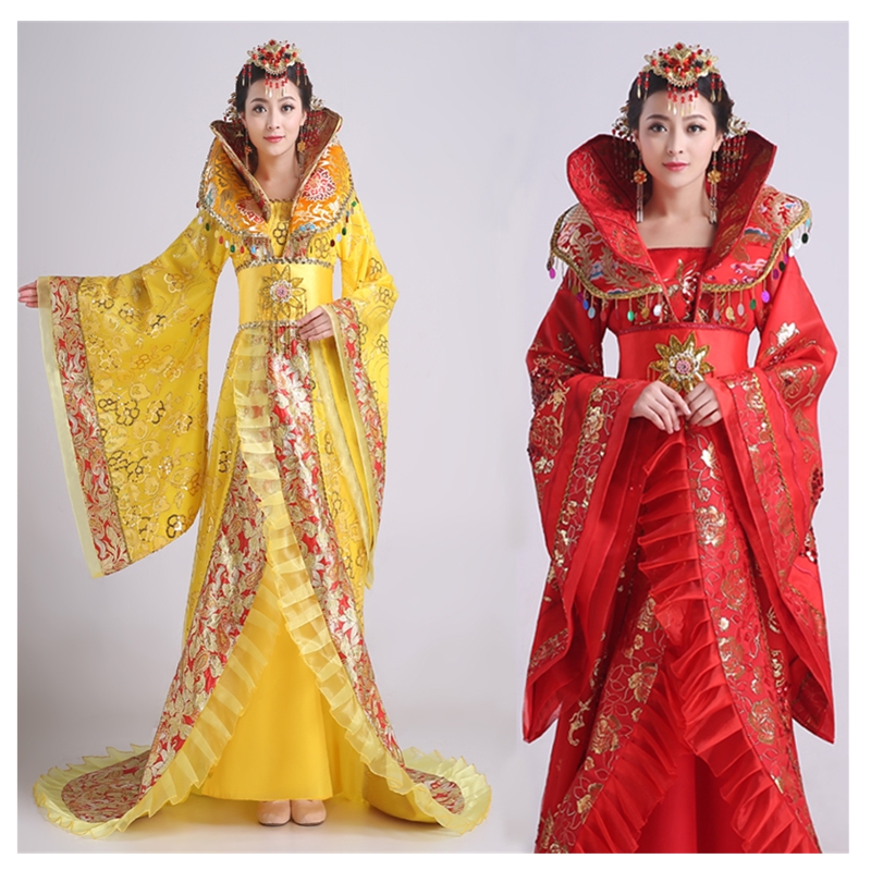 Women's stand collar the noble temperament trailing dress the queen of the tang dynasty clothing Chinese ancient costume hanfu Dress
Women's stand collar the noble temperament trailing dress the queen of the tang dynasty clothing Chinese ancient costume hanfu Dress
