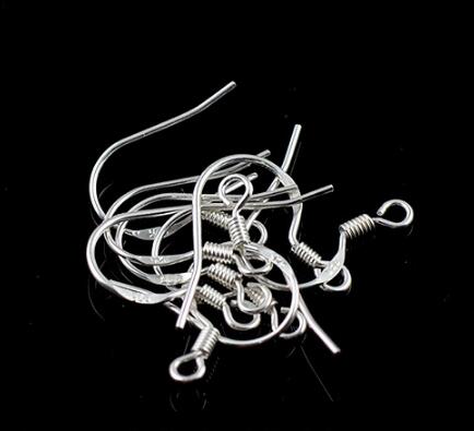 Mark 925 Silver Earring Hooks Earring Ear Hook DIY Jewellery Findings DIY Earrings accessories 1000pcs=500 pairs Size 18mm